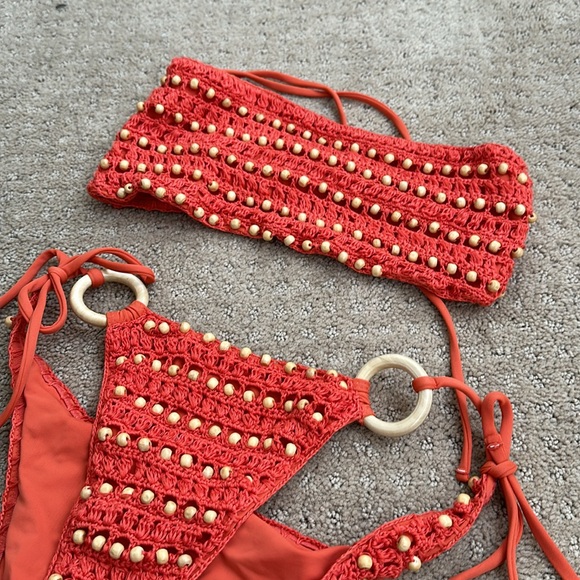 Jona bikini Top and bottom in Orange - Picture 3 of 3